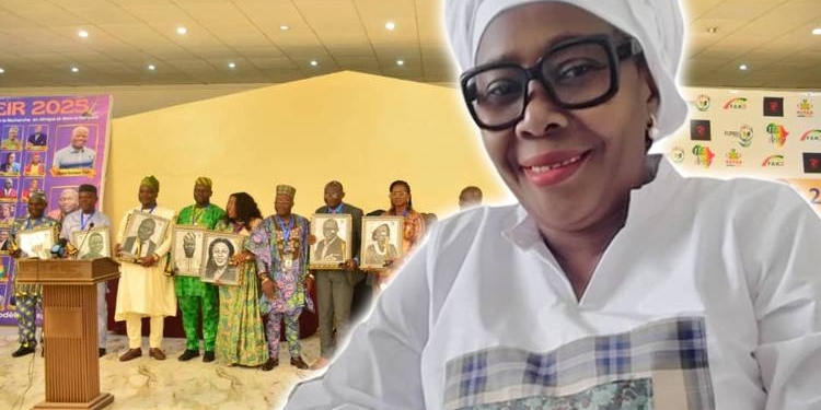 Auto-suffisance alimentaire : Comment le Dr Moukoumbi Yonnelle Déa transforme la consommation de riz au Gabon, montage photo Le Confidentiel.