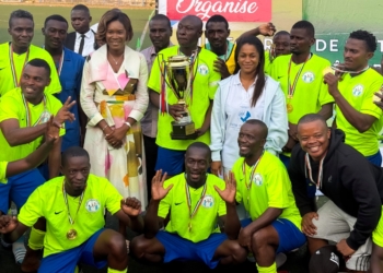 [Publi-rédactionnel] Port-Gentil : Quand le foot célèbre les papas avec Zita Oligui Nguema ! Crédit DR.