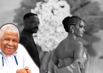 Oyo, la noce et le pouvoir : ce que le mariage de Bongo Junior dit vraiment, montage photo Le Confidentiel.