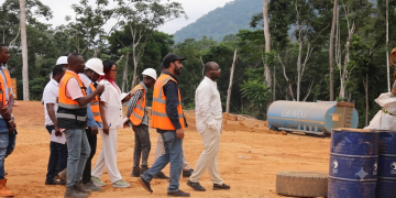 Ngounié : Ebomaf mobilise ses équipes sur les chantiers Lébamba-Mbigou et Yombi-Mandji, crédit photo Ebomaf.
