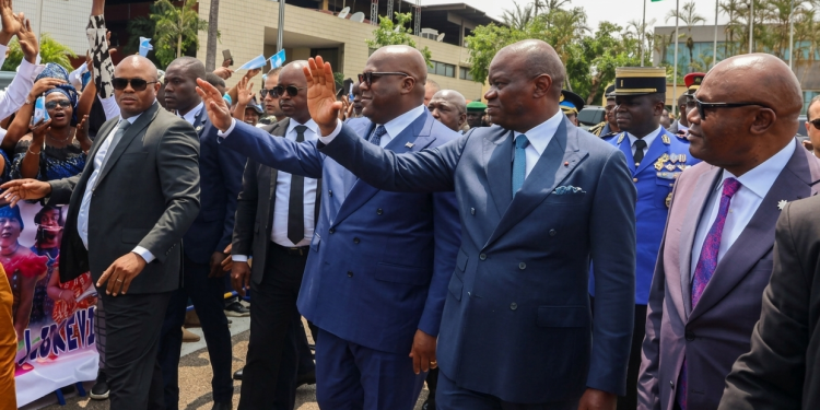 Libreville accueille Tshisekedi, entre bain de foule et devoir de mémoire, crédit photo presse présidentielle.