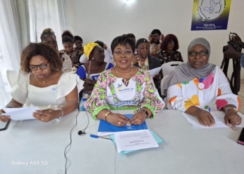 Élisabeth Ngoua Mbina a rappelé l'importance de cette période électorale qui marque la fin d'une transition politique et le retour à un processus démocratique normal, photo Le Confidentiel.