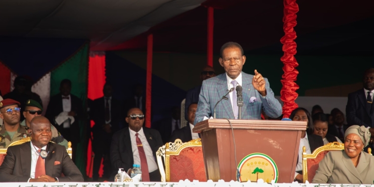 Présidentielle du 12 avril : Obiang Nguema en campagne pour Oligui Nguema, photo Com PR.
