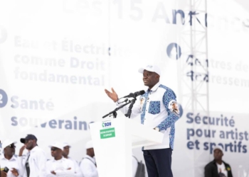 Meeting d’Agondjé : Oligui Nguema promet une refondation du Gabon, photo DR.