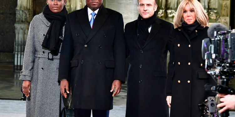 Le Président Oligui Nguema assiste à la réouverture historique de Notre-Dame de Paris, photo presse présidentielle.