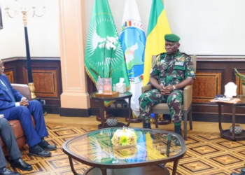 Oligui Nguema recevant Séraphin Akoure Davin, et les acteurs du secteur énergétique, Le Confidentiel