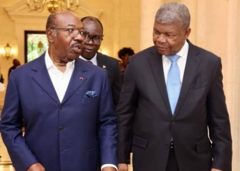Visite de courtoisie et échanges discrets entre João Lourenço et Ali Bongo à Libreville, photo DR.