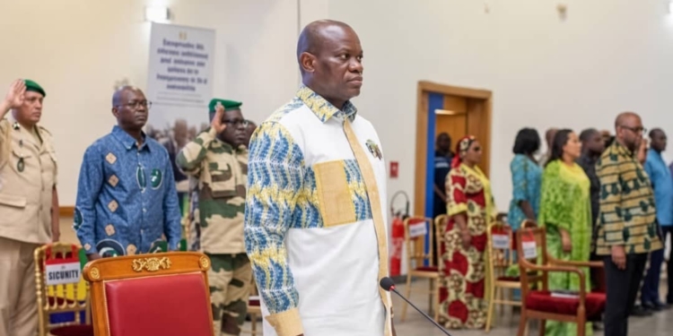 Le long séjour d'Oligui Nguema à Port-Gentil, crédit presse présidentielle.