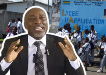 La prolifération des écoles privées au Gabon : un système éducatif et l'école de la République en danger, alerte Marcel Libama, montage Le Confidentiel.