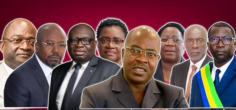 Gabon : Paul Biyoghe Mba, Alain-Claude Bilie-By-Nze et Cie à la barre ce 9 avril © Montage Le Confidentiel.