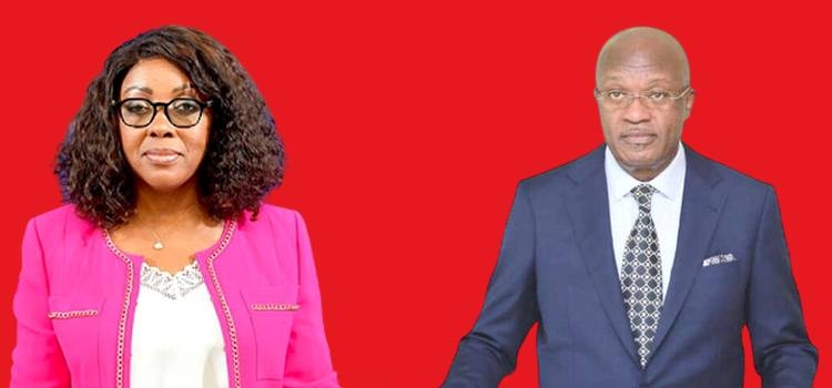 Remaniement ministériel au Gabon : Laurence Ndong et Paul-Marie Gondjout dans un jeu de chaises musicales, montage photo Le Confidentiel.