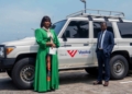 Lucrèce Badjina, Secrétaire Exécutive Adjointe de l’ANPN et Viannet Okouma, ADG de VAALCO Gabon SA, photo DR.