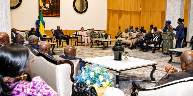 Gabon : à trois semaines du 30 août, Oligui Nguema mise sur Makokou pour vendre le « développement territorial », crédit photo presse présidentielle.