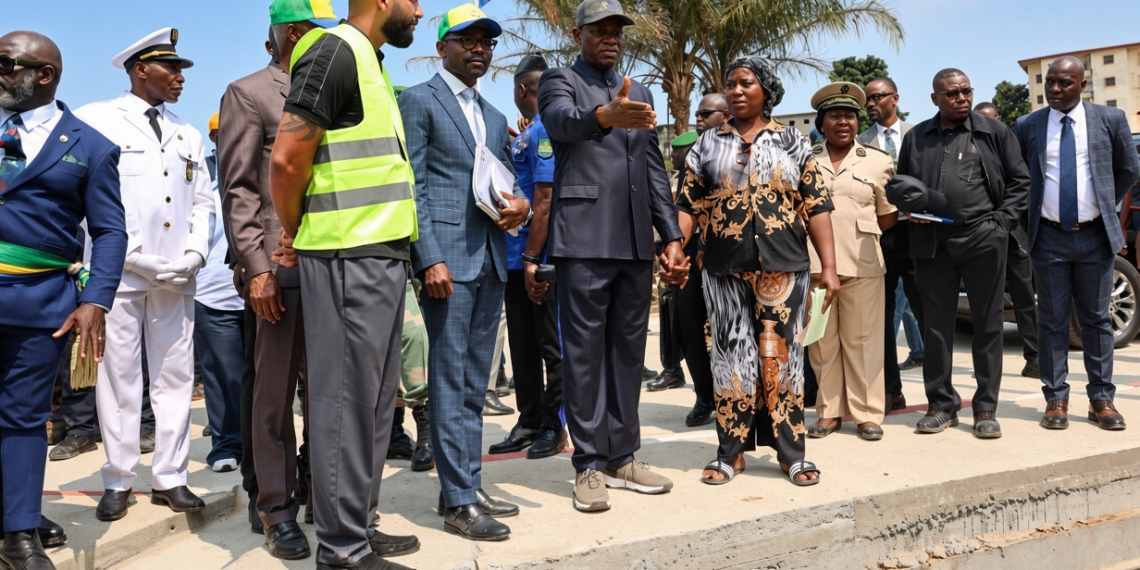 Voiries, front de mer, marchés : Oligui Nguema presse le pas sur le chantier Libreville, crédit photo presse présidentielle.
