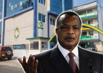 Gabon : Sassou-Nguesso tente de réconcilier les factions Blaise Louembé et Onanga Y'Obegue du PDG, montage photo Le Confidentiel.