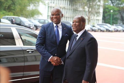 Brice Clotaire Oligui Nguema à Bouaké pour les 65 ans de l'indépendance de la Côte d’Ivoire, crédit DR.